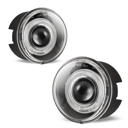 Winjet Halo Projectorfog Lights -Clear CFWJ-0094-C